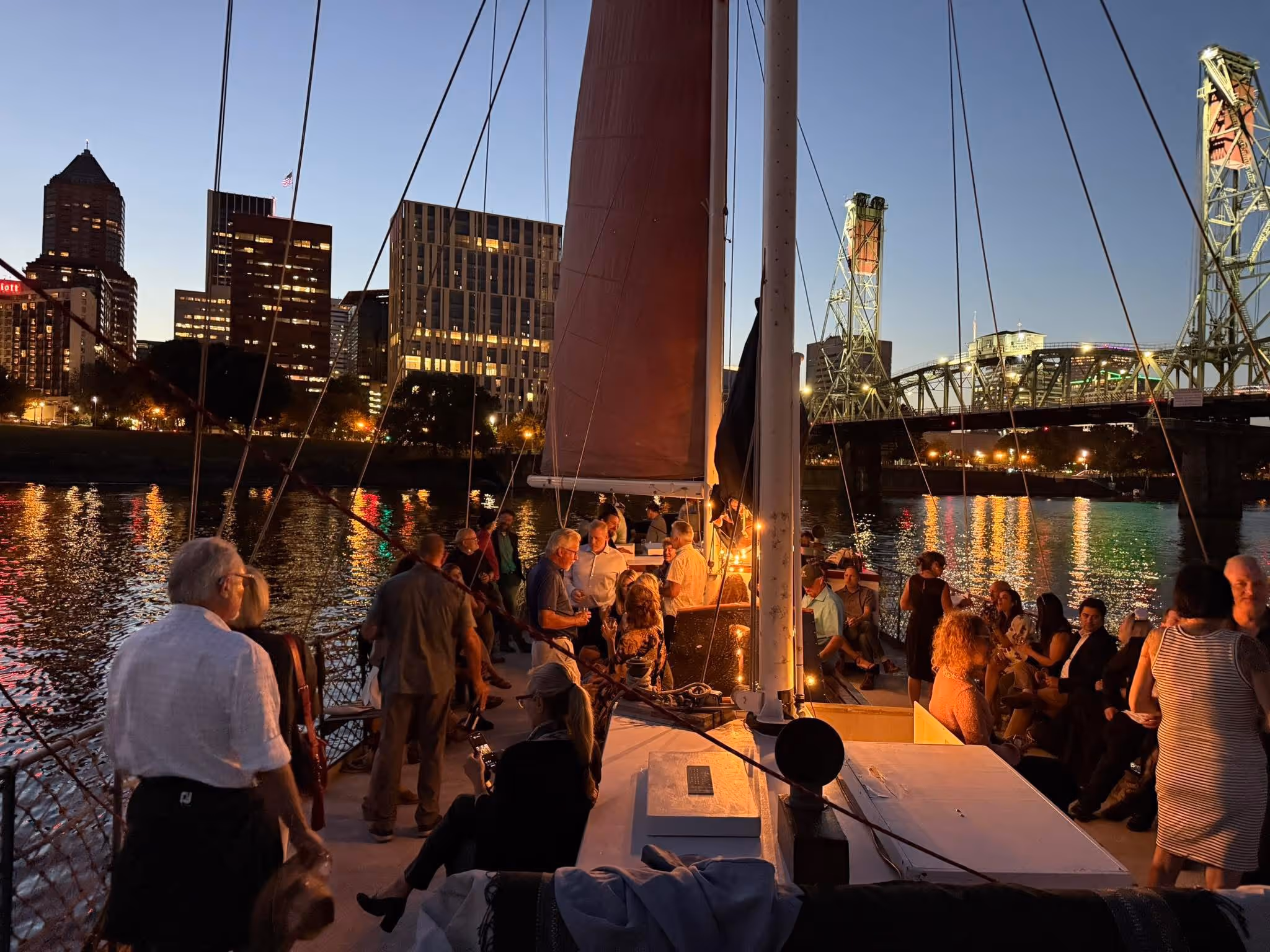 Schooner Rose evening sail with beautiful sunset